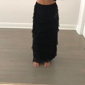 Long Black Skirt